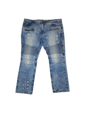 Fwrd Denim & Co. Mens Blue Distressed Jeans Size 48 Inseam 33" Mint Condition